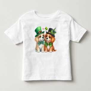 Cute Dogs St. Patrick's Day Design-67538 Hoodie Toddler T-shirt
