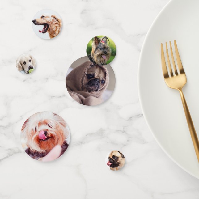 Cute Dogs table confetti (Groupe)