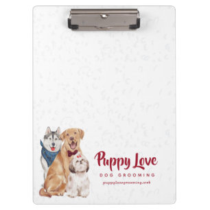 Cute Dogs with Bandanas & Bowties Clipboard
