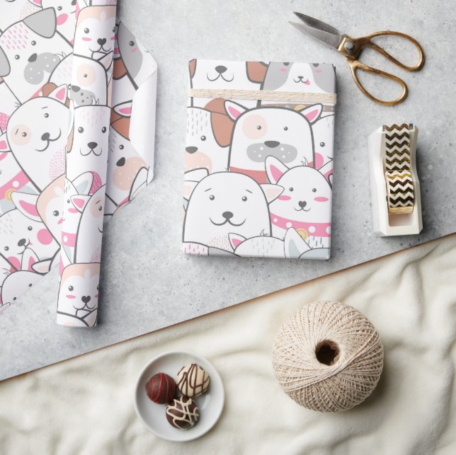Cute Dogs Wrapping Paper (Crafts)