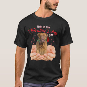 Cute Dogue De Bordeaux This Is My Valentine's Day T-Shirt