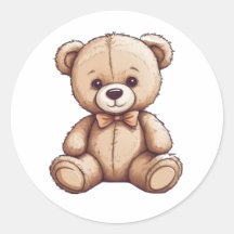 cute doll teddy bear sticker