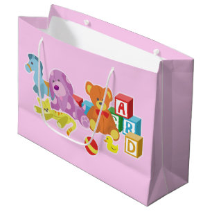 Cute Dolls (Pink) Large Gift Bag