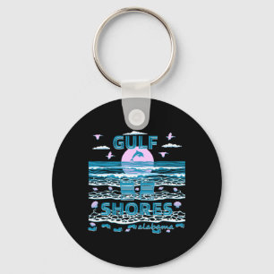 Cute Dolphin Lover Family Gulf Shores Al Family Keychain