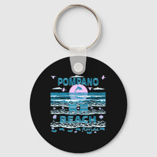 Cute Dolphin Lover Family Pompano Beach Fl Family Keychain