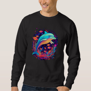 Cute Dolphin Men Women Kids Aquatic Ocean 1 Sweatshirt