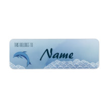 Cute Dolphin Name Labels