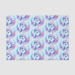 Cute Dolphin Sea Creature Tissue Paper
