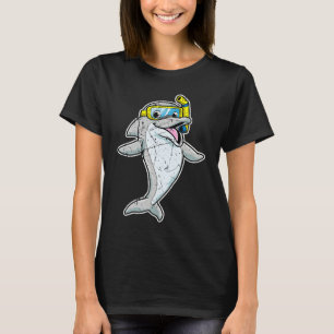 Cute Dolphin Snorkel Whale Sea Animal Cool Men Wom T-Shirt