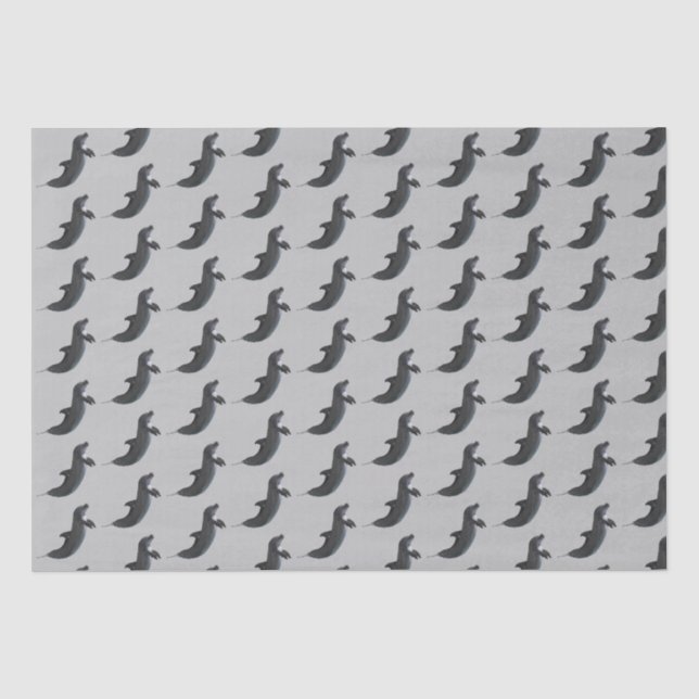 Cute Dolphin Wrapping Tissue Paper (Front)