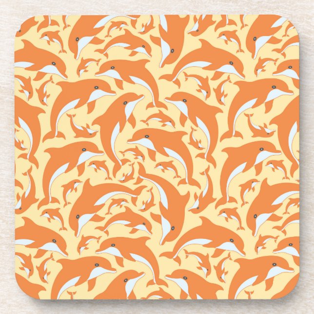 Cute Dolphins Coaster (Front)