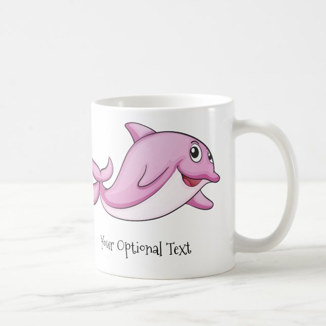 Cute Dolphins custom text mugs (Right)