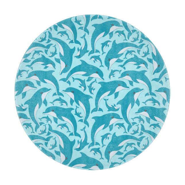 Cute Dolphins Cutting Board (Front)