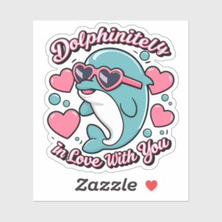 Cute Dolphins Puns Dolphinitely In Love With You