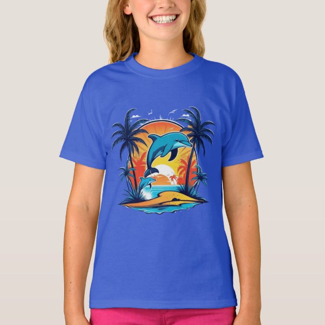 Cute dolphins T-Shirt (Front)