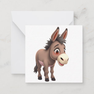 Cute Donkey Note Card