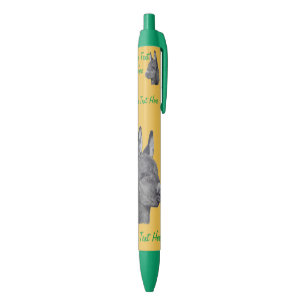 Cute donkey pencil drawing monochrome realist art black ink pen
