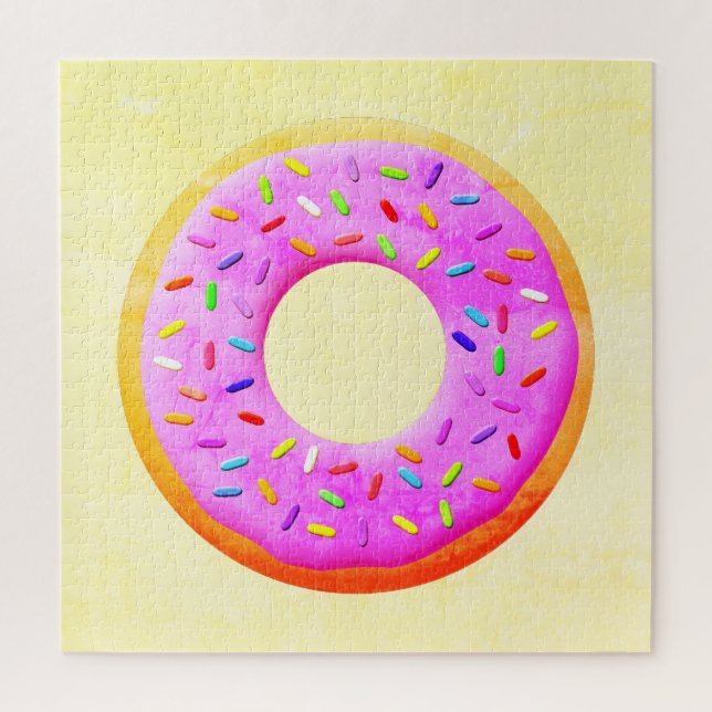 Cute Donut Drawing With Sprinkles Jigsaw Puzzle (Vertical)