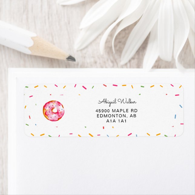 Cute Donut Watercolor Rainbow Sprinkles sweet (Insitu)