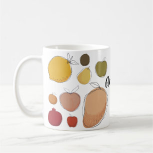 Cute doodle art fruits collection (PERSONALIZE) Coffee Mug