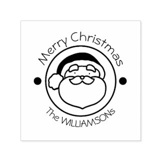 Cute Doodle Art Santa Claus Self-inking Stamp