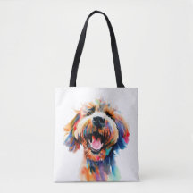 Cute doodle - Colourful Labradoodle Art