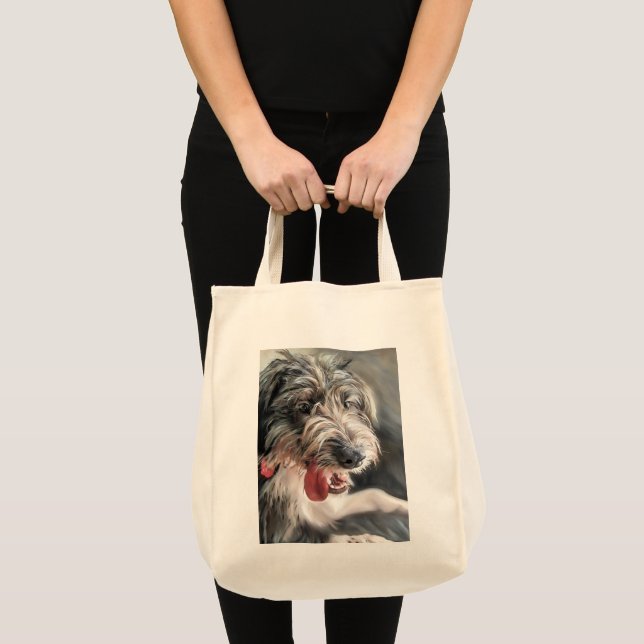 Cute Doodle Dog Tote Bag (Front (Product))