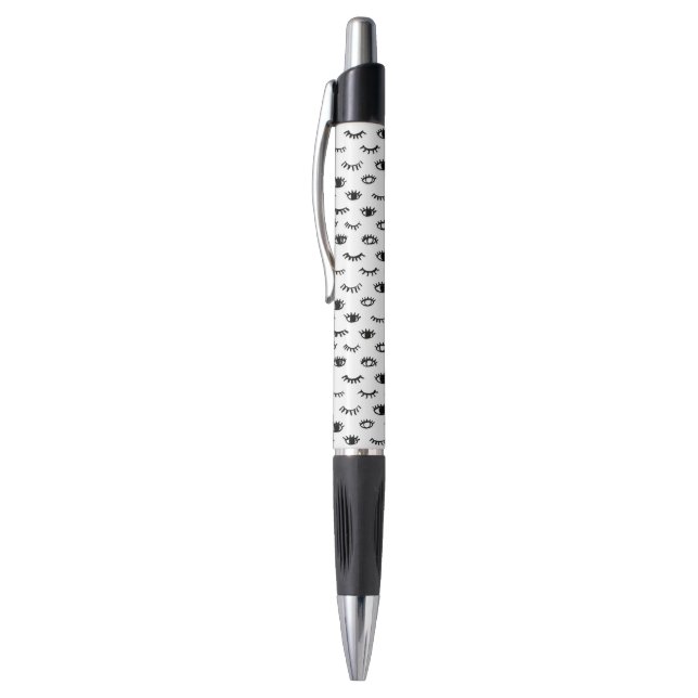 Cute Doodle Eyelash Pattern Pen (Top (Vertical))