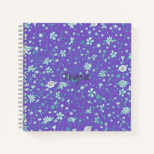 Cute Doodle Flower Notebook Customizable