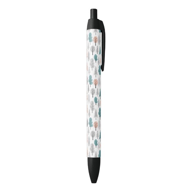 Cute Doodle Forest Pattern Black Ink Pen (Bottom (Vertical))
