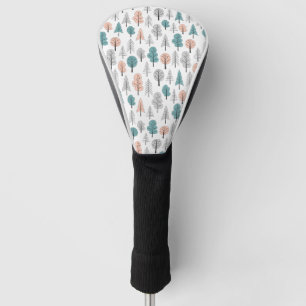 Cute Doodle Forest Pattern Golf Head Cover