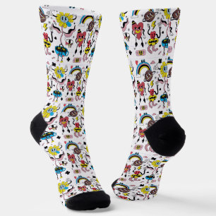Cute Doodle Pattern Socks