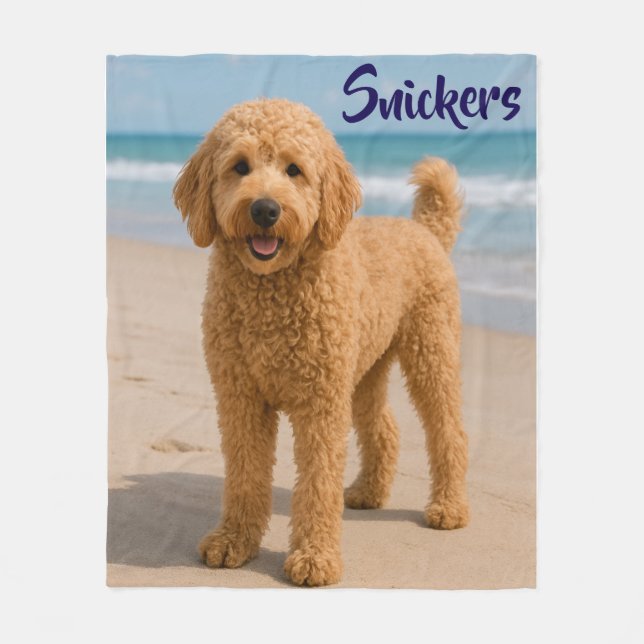 Cute Doodle Personalized Blanket (Front)