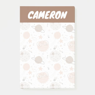 Cute Doodle Planet Pattern Post-it Notes