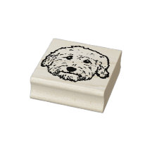 Cute Doodle rubber stamp - doodle dog gift