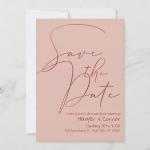 Cute Doodle Wedding Save the Date Invitation