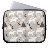 Cute Doodle Woodland Bear Pattern