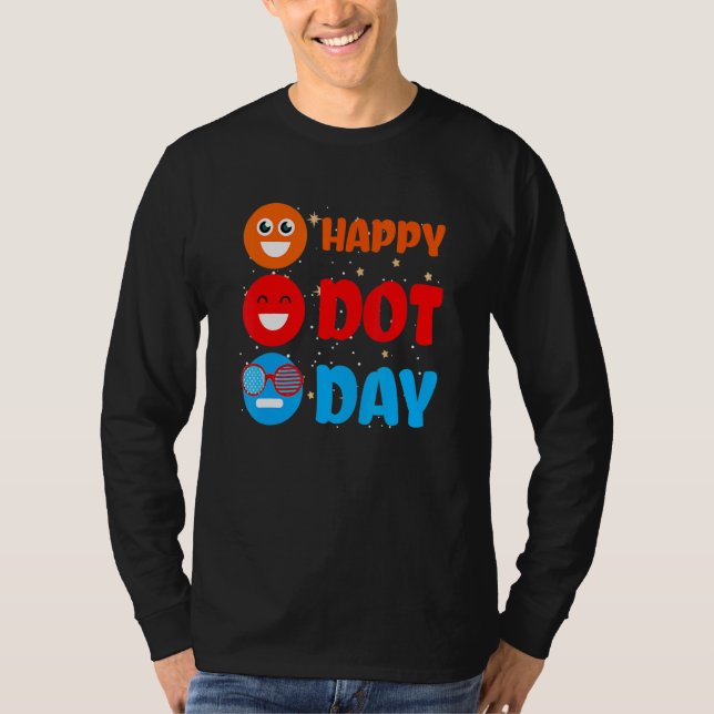 Cute Dot Pattern Smile September National Happy Do T-Shirt (Front)