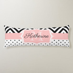 Cute Dots and Chevron Body Pillow