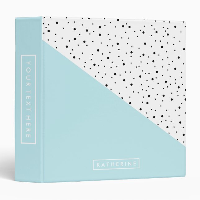 Cute Dots Pattern Binder (Front/Spine)