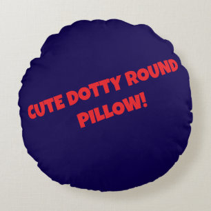 CUTE DOTTY ROUND PILLOW! PILLOW