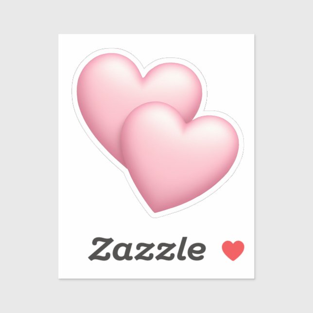 Cute Double Pink Hearts Emoji  (Sheet)