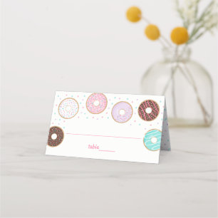 Cute Doughnut Baby Sprinkle Place Card