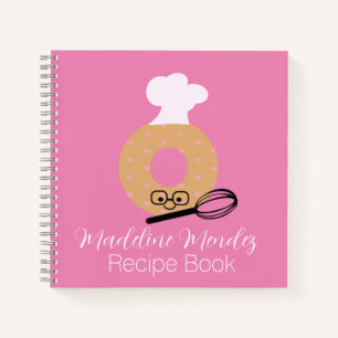 Cute Doughnut Baker Recipe Kids Notebook