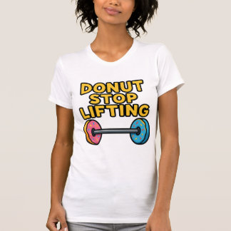 Cute Doughnut Barbell Workout Shirt for Women | Fu