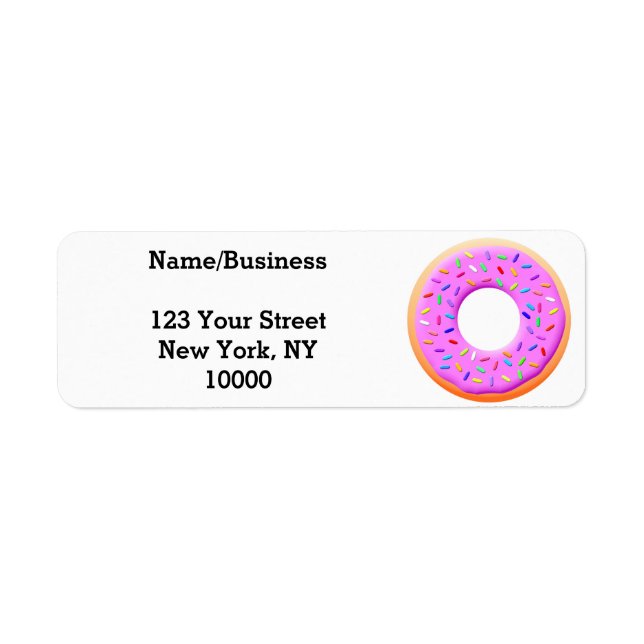 Cute Doughnut Drawing With Sprinkles (Front)