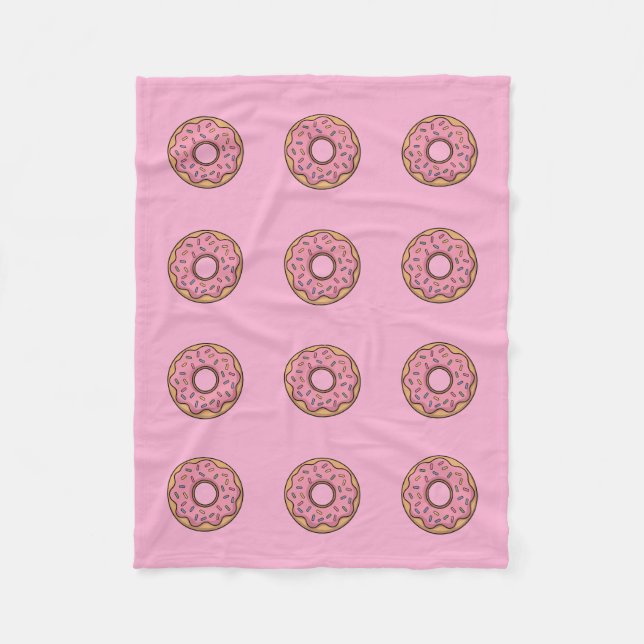 Cute Doughnut | Kids Fleece Blanket (Front)