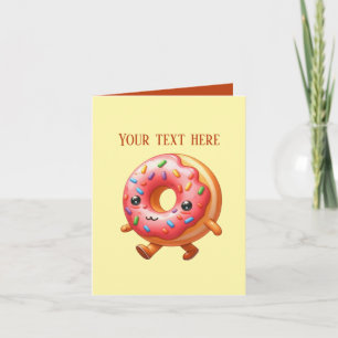 Cute doughnut lovers bakery vendors card