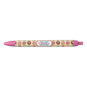 Cute Doughnut Pattern Black Ink Pen