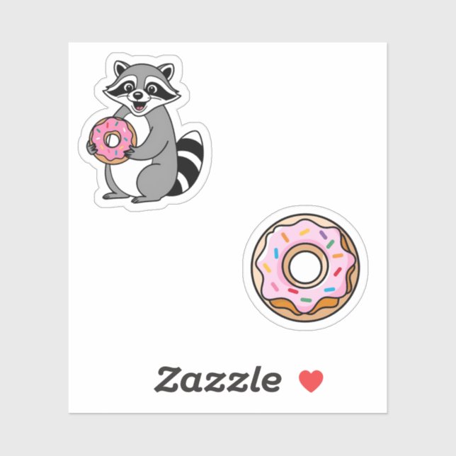 Cute Doughnut Sticker Set – Kawaii & Colourful Dou (Sheet)